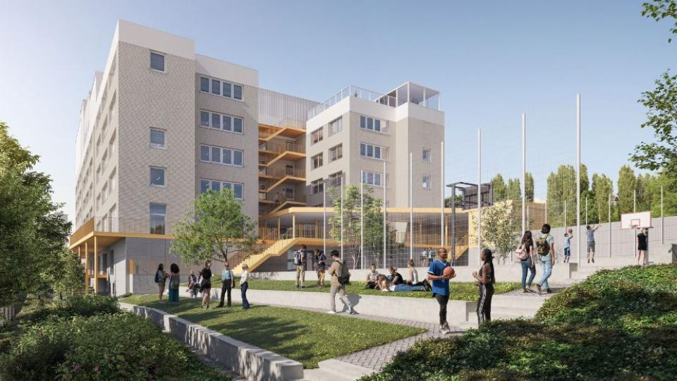 Beobank wordt scholencampus in Elsene