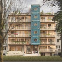 historische metselwoningen in Warschau